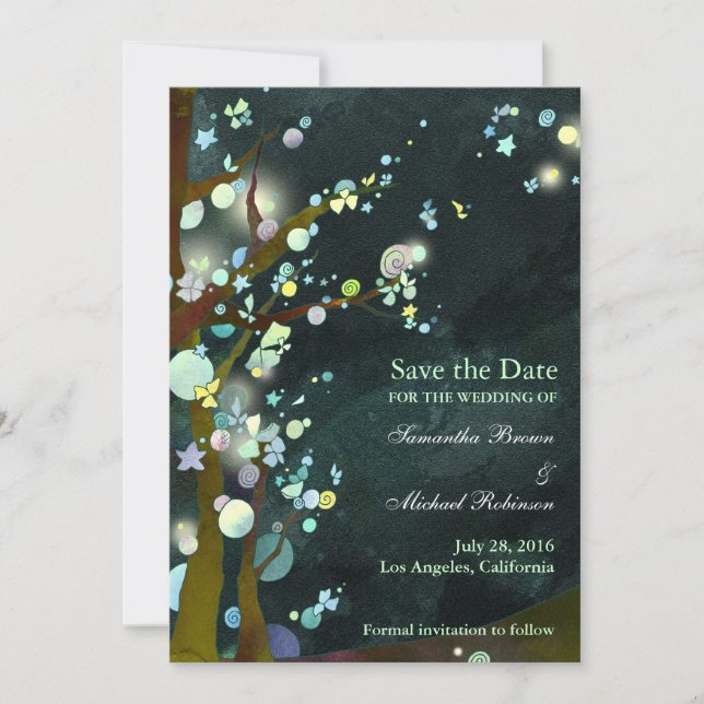 Lovely Night: Save the Date Invitations (Front)