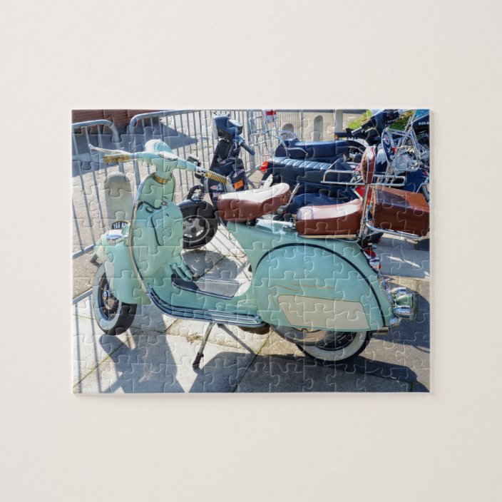 Lovely Old Scooter Jigsaw Puzzle | Zazzle.co.uk