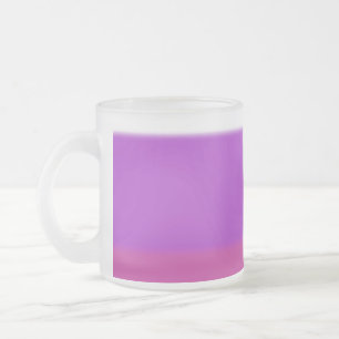 Lovely Ombre Frosted Glass Coffee Mug