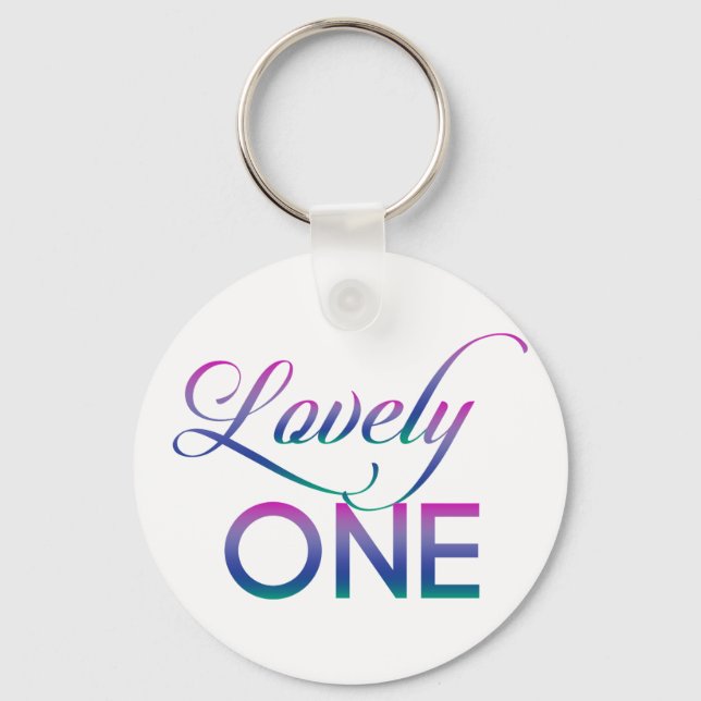 Lovely One Key Ring (Front)