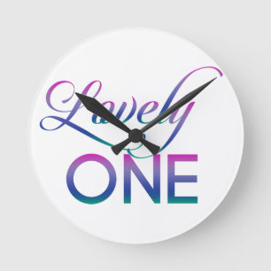 Lovely One Round Clock