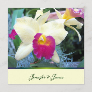 Lovely Orchid Wedding Invitation