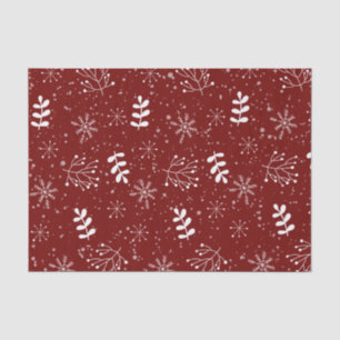 Lovely Organic Patttern Christmas Holiday Tissue Paper