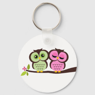 Lovely Owls Key Ring