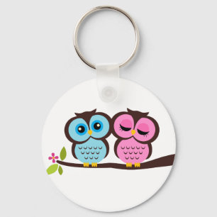 Lovely Owls Key Ring