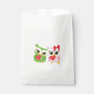 Lovely Owls Love Hearts Favour Bags