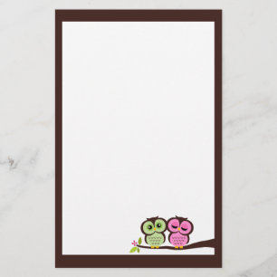 Lovely Owls Stationery