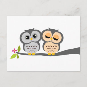 Lovely Owls Wedding Response Cards