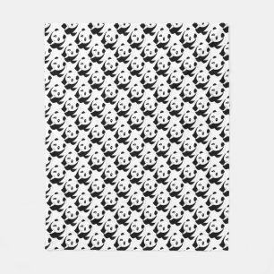 Lovely panda fleece blanket