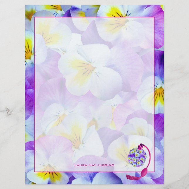 Lovely Pansy Atomizer (Front)