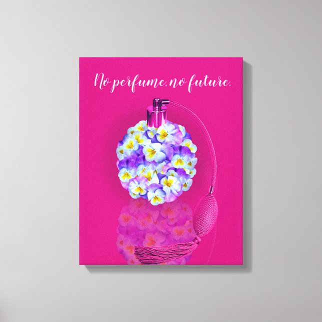 Lovely Pansy Atomizer Canvas Print (Front)