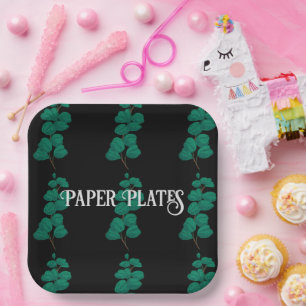 Lovely Paper Plates text with Pirates font size