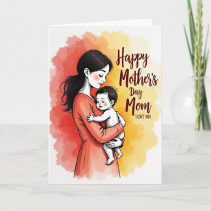 Lovely Parents Embrace Card