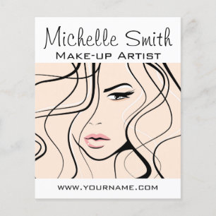 Lovely pastel make up artist  branding flyer