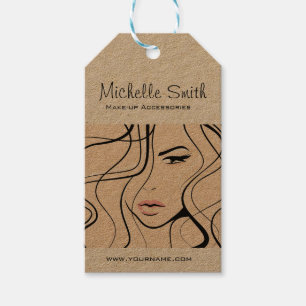 Lovely pastel make up artist  branding gift tags