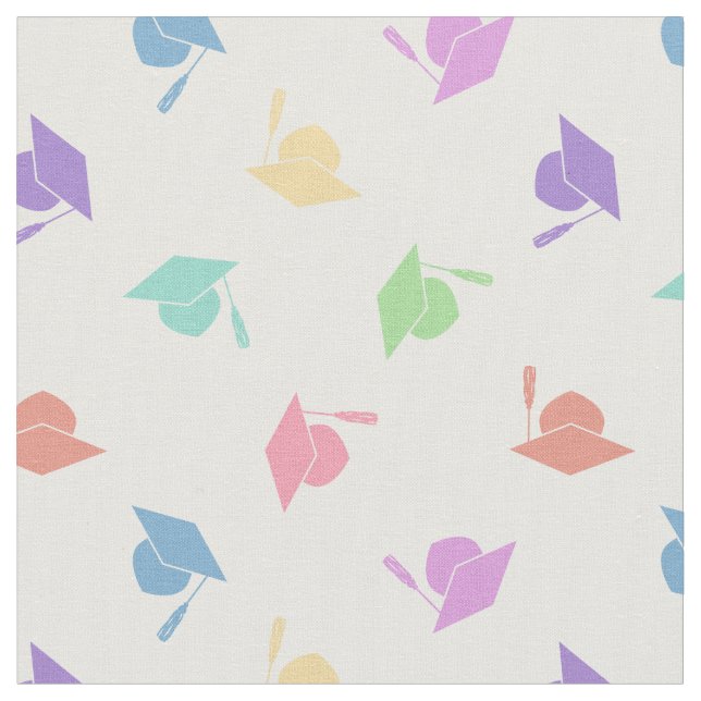 Lovely Pastels Graduation Pattern Fabric (Close Up)