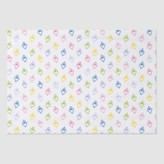 Lovely pattern Caro rhombus diamond shape Tissue Paper