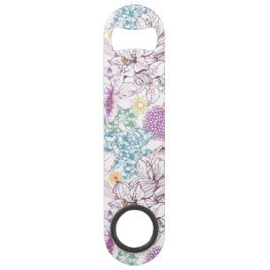 Lovely pattern with colourful flowers