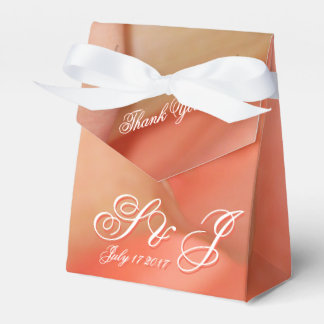 Lovely peach stylish favour box