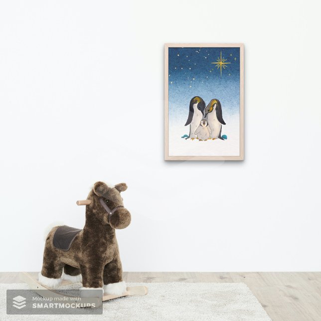 Lovely Penguin Family Watercolor Poster (Creator Uploaded)