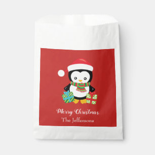 Lovely Penguin Merry Christmas Favour Bags