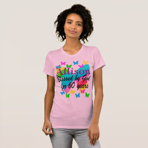 LOVELY PERSONALIZED CHRISTIAN 60TH BIRTHDAY TSHIRT