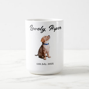 lovely pet name date photo bar drinks on us weddin coffee mug