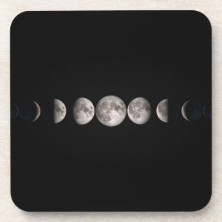 Lovely Phases Of The Moon Coaster
