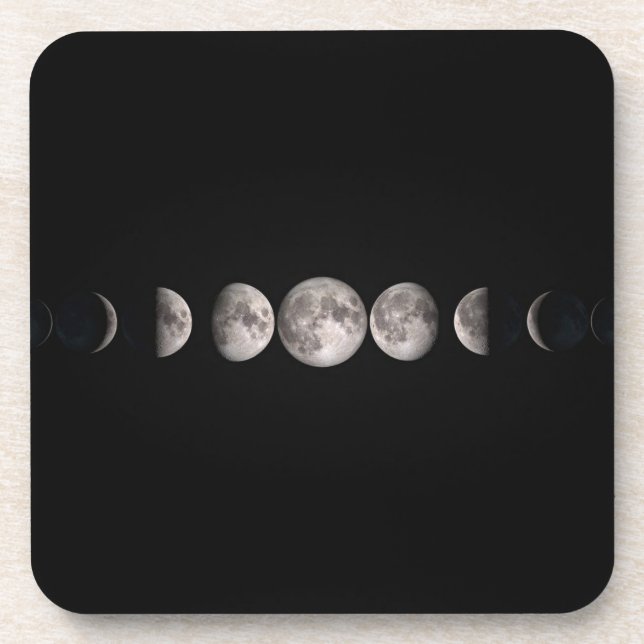 Lovely Phases Of The Moon Coaster (Front)