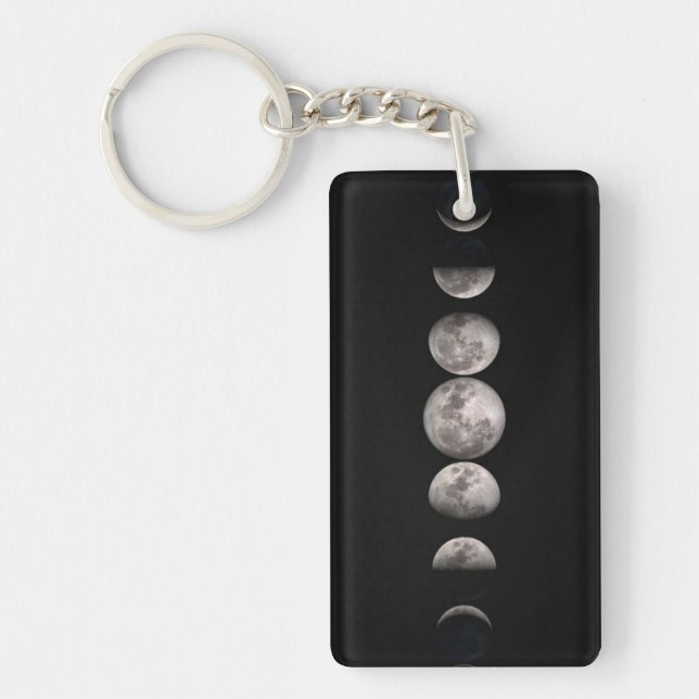 Lovely Phases Of The Moon Key Ring (Front)