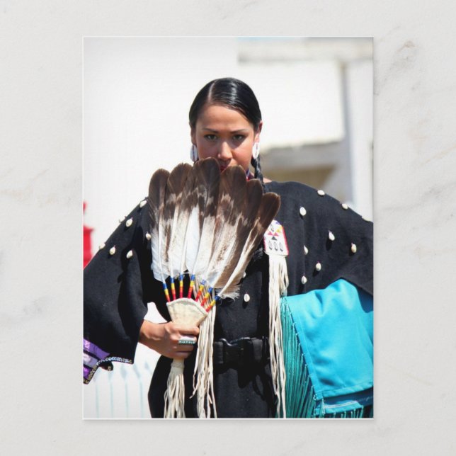 Lovely Picture of a Rain Dancer Postcard (Front)