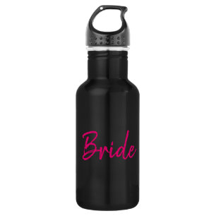 Lovely Pink and Black Bride 532 Ml Water Bottle