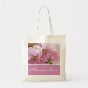 Lovely pink cherry blossom spring wedding mother tote bag