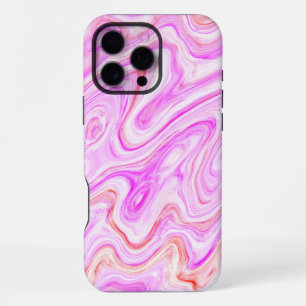 Lovely Pink Colourful Abstract Marble Texture iPhone 16 Pro Max Case