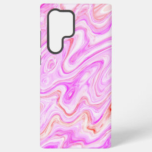 Lovely Pink Colourful Abstract Marble Texture Samsung Galaxy Case