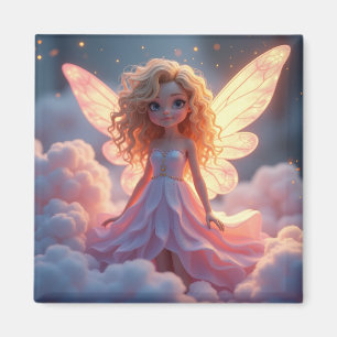 Lovely PInk Fairy Magnet