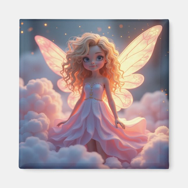 Lovely PInk Fairy Magnet (Front)
