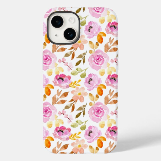 Lovely Pink Flowers Case-Mate iPhone Case (Back)