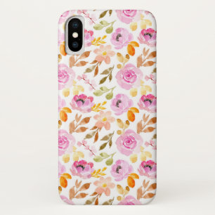 Lovely Pink Flowers iPhone X Case