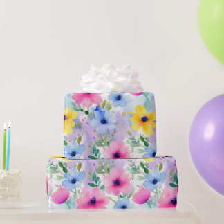 Lovely pink flowers Wrapping Paper