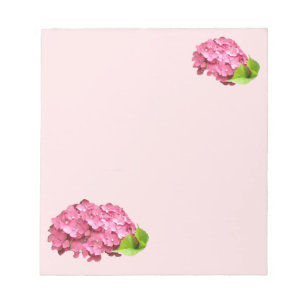 Lovely  Pink Hydrangeas Notepad