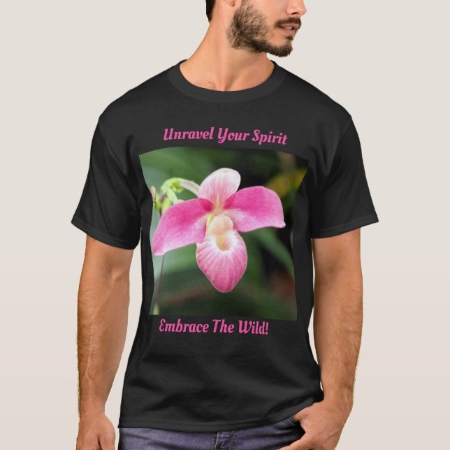 Lovely Pink Orchid T-Shirt (Front)