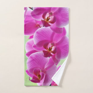 Lovely Pink Orchids Hand Towel