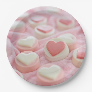 lovely pink  paper plate