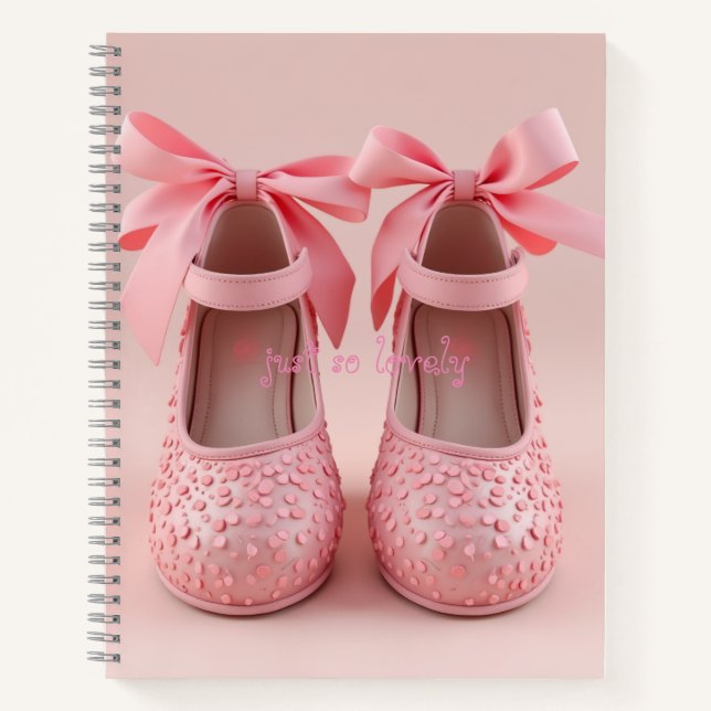 lovely pink shoes notebook (Front)