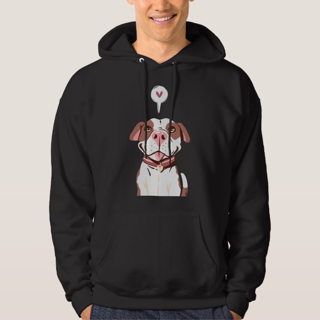 Lovely Pitbull 175 Hoodie (Front)