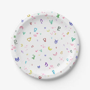 Lovely Planets Paper Plate