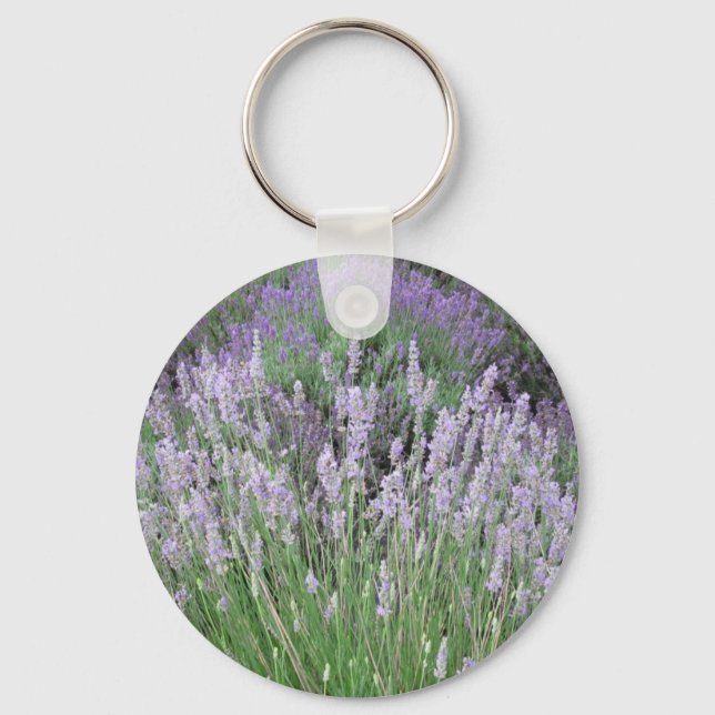Lovely Provence French Lavender Key Ring (Front)
