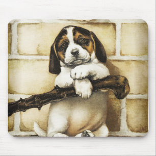 Lovely Puppy  Mouse Mat