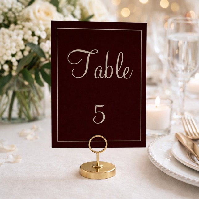 Lovely Purple and Grey Wedding Table Number (Creator Uploaded)